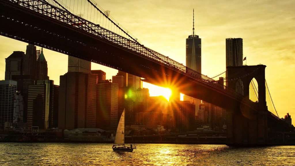 brooklyn-bridge-sunset-Rendez-vous amoureux à New York-Kate et James