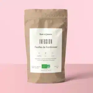 Infusion feuilles de framboisier - tisane feuille de framboisier bio kate et james